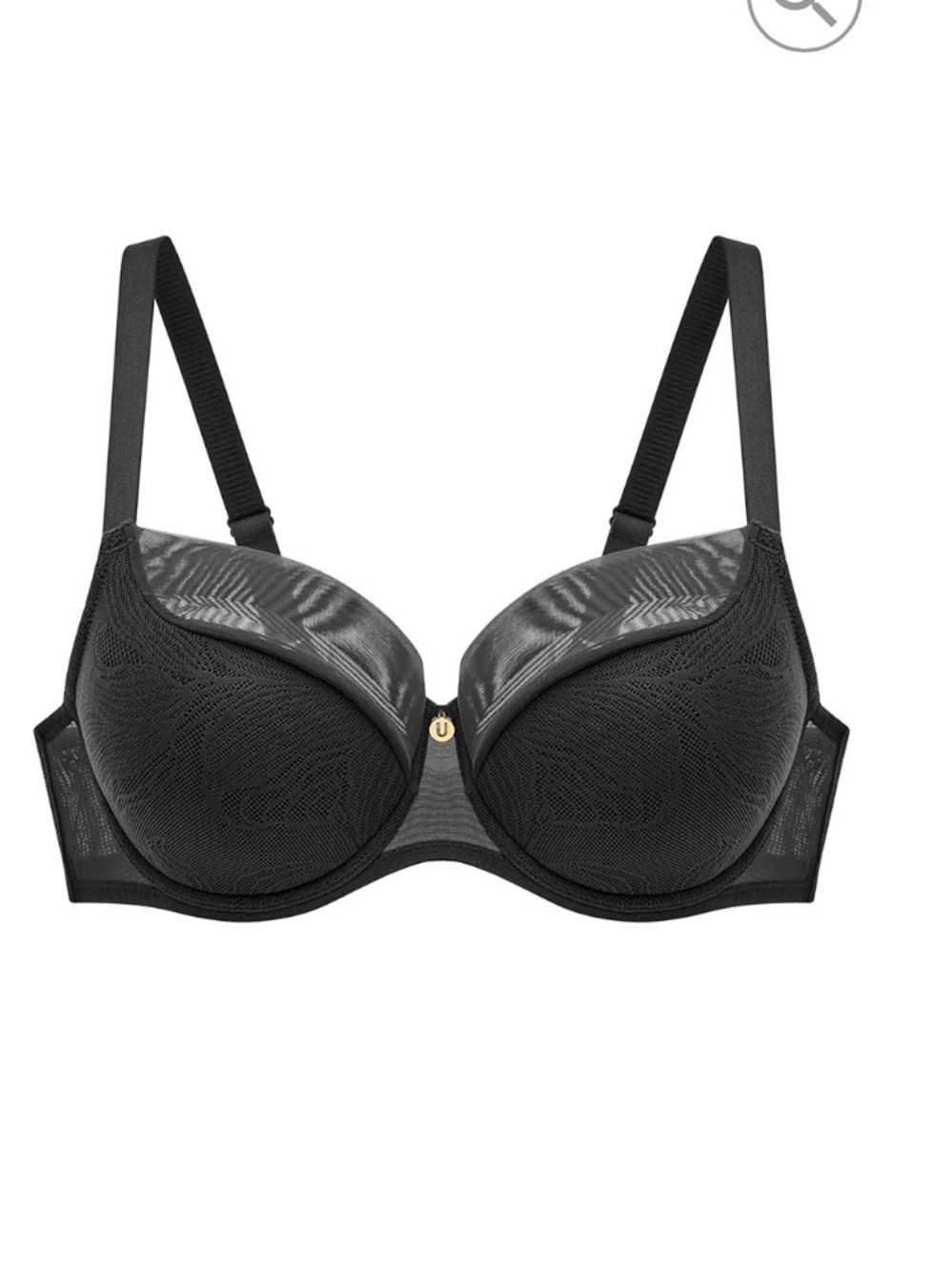 Understance Leslie FlexWire Demi Bra black 36DDD 36F